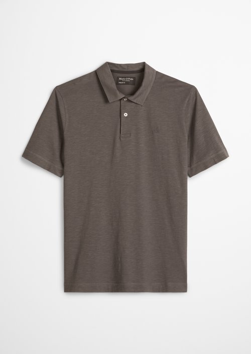 DfC polo shirt slub jersey regular — Dark Nickle