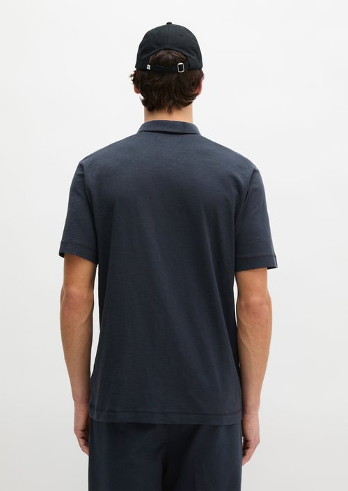 DfC polo shirt slub jersey regular — Dark Navy