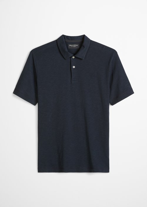 DfC polo shirt slub jersey regular — Dark Navy