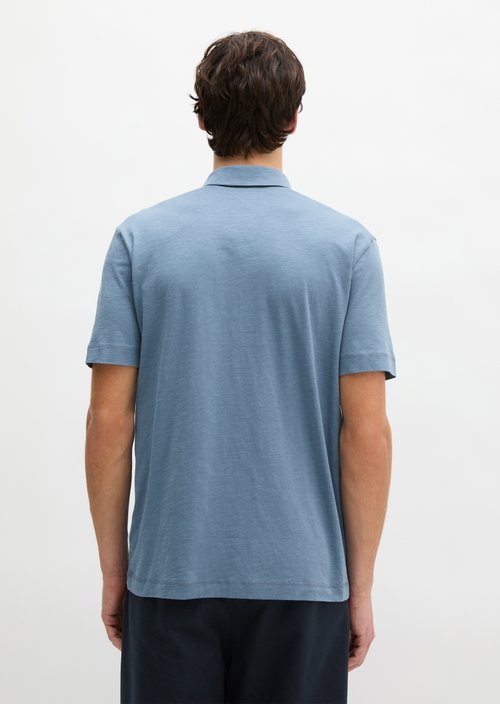 DfC polo shirt slub jersey regular — Provincial Blue