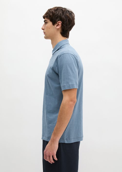 DfC polo shirt slub jersey regular — Provincial Blue