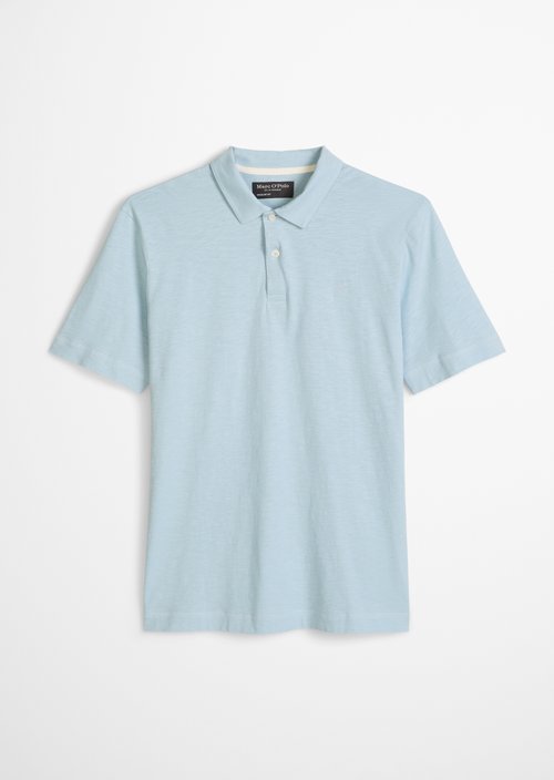 DfC polo shirt slub jersey regular — Dusted Blue
