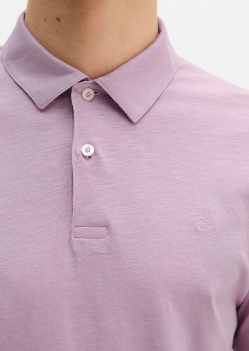 DfC polo shirt slub jersey regular Scattered Orchid en vista detallada
