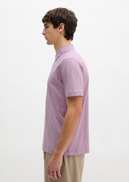 DfC polo shirt slub jersey regular — Scattered Orchid