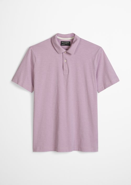 DfC polo shirt slub jersey regular — Scattered Orchid
