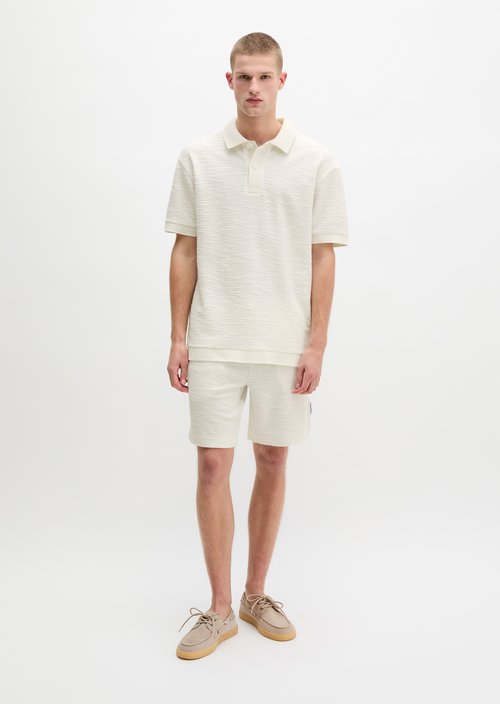 Jersey Poloshirts Shortsleeve — Silky White