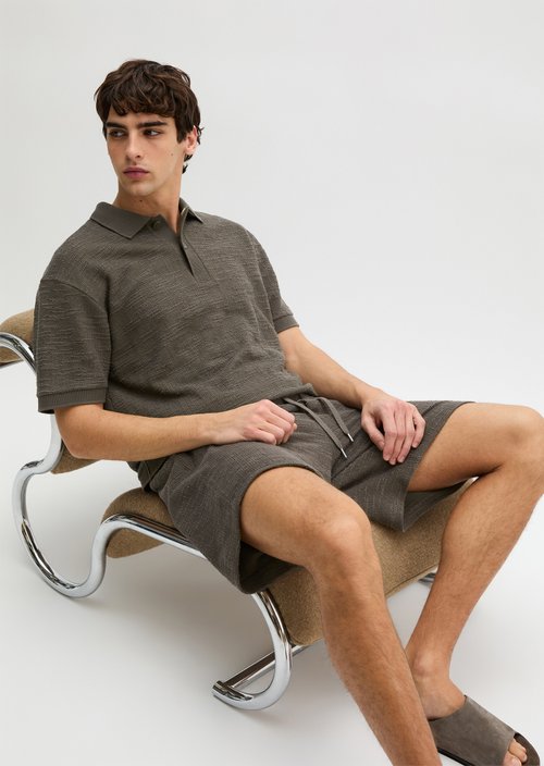 Jersey Poloshirts Shortsleeve — Dark Nickle