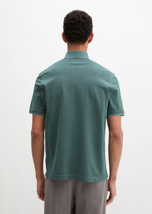 Polo shirt piqué regular garment-dyed — Skipping Stone