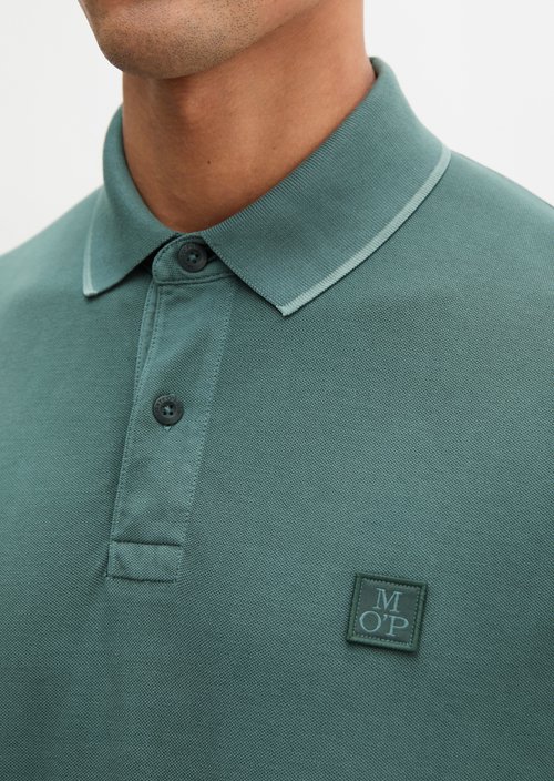 Polo shirt piqué regular garment-dyed — Skipping Stone