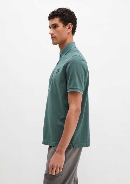 Polo shirt piqué regular garment-dyed — Skipping Stone