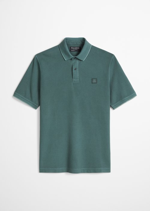 Polo shirt piqué regular garment-dyed — Skipping Stone