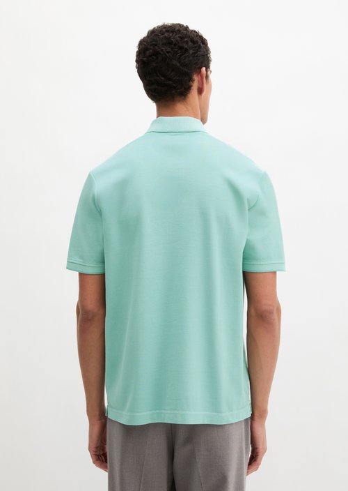 Polo shirt piqué regular garment-dyed — Midnight Moss