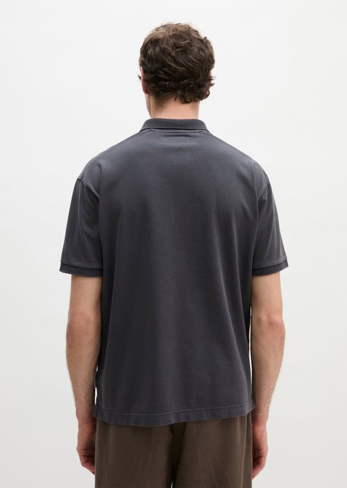 Loose polo shirt — Faded Blue