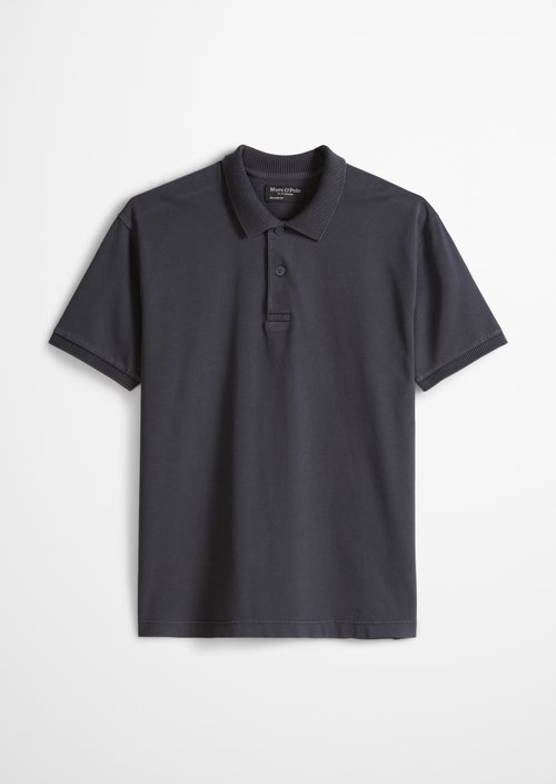 Loose polo shirt — Faded Blue
