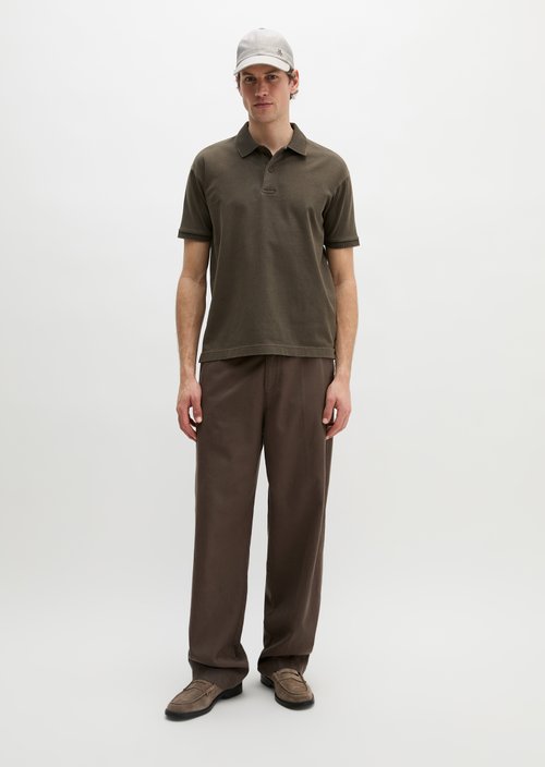Loose polo shirt — Dark Nickle