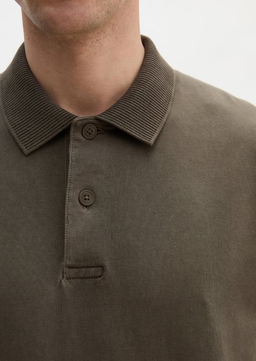Loose polo shirt — Dark Nickle