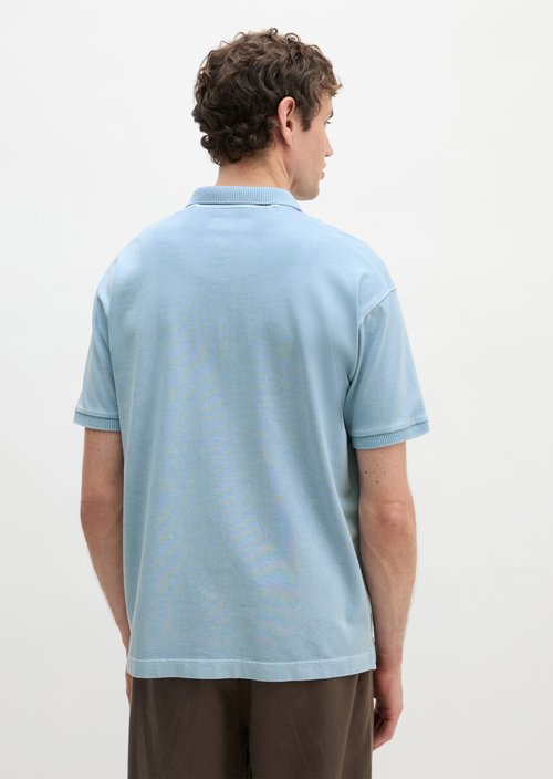 Loose polo shirt — Dusted Blue