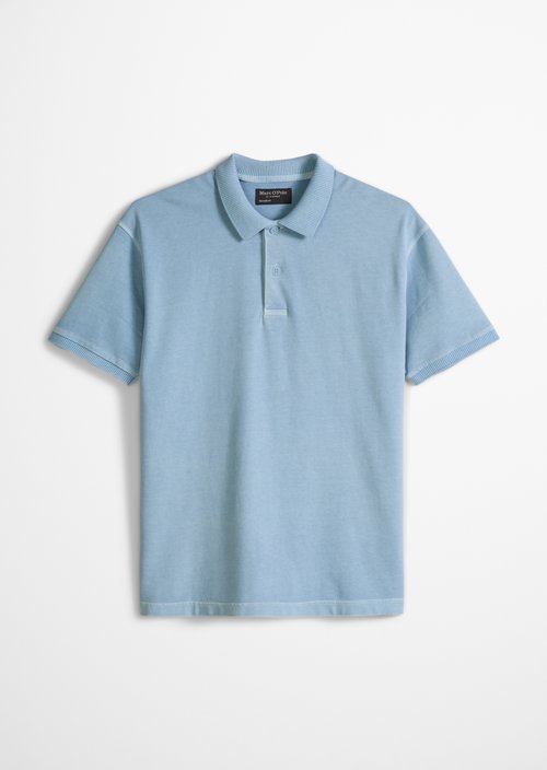 Loose polo shirt — Dusted Blue