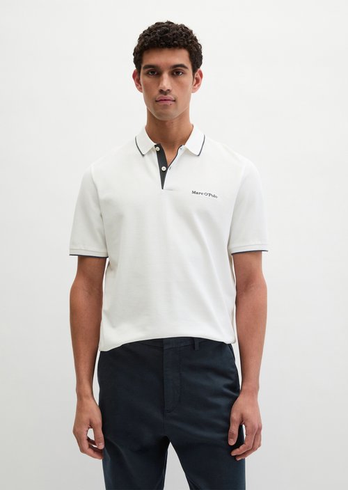 DfC polo shirt piqué regular — White