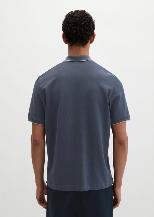 DfC polo shirt piqué regular — Faded Blue