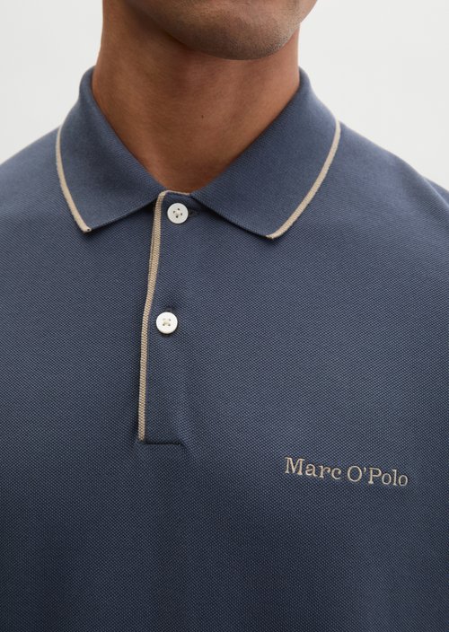 DfC polo shirt piqué regular — Faded Blue