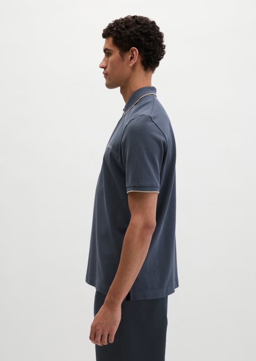 DfC polo shirt piqué regular — Faded Blue