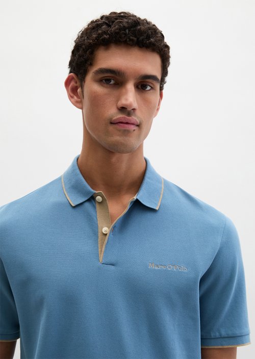 DfC polo shirt piqué regular — Provincial Blue