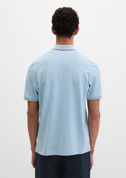 DfC polo shirt piqué regular — Dusted Blue