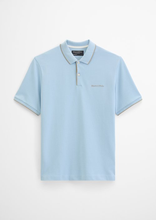 DfC polo shirt piqué regular — Dusted Blue