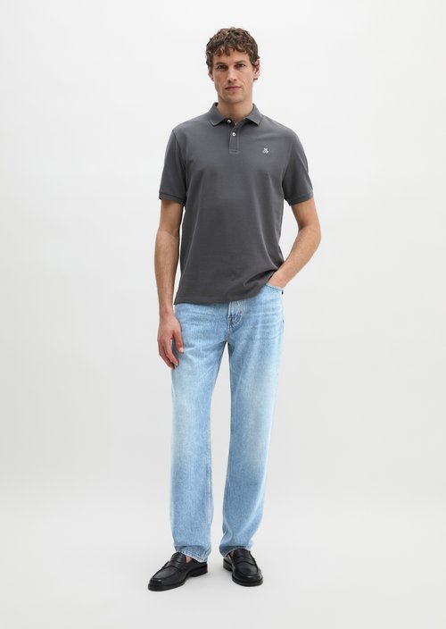 Piqué regular polo shirt — Grey Morn
