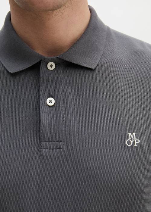 DfC Poloshirt Piqué regular Grey Morn in Detailansicht