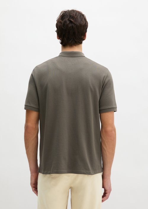 Piqué regular polo shirt — Dark Nickle
