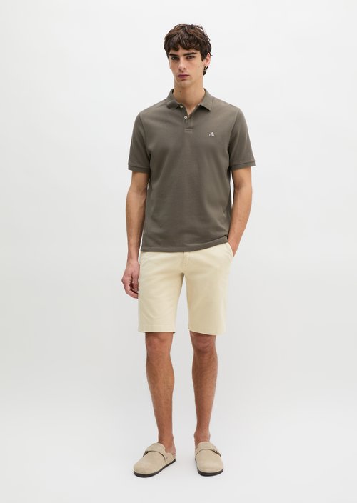 Piqué regular polo shirt — Dark Nickle