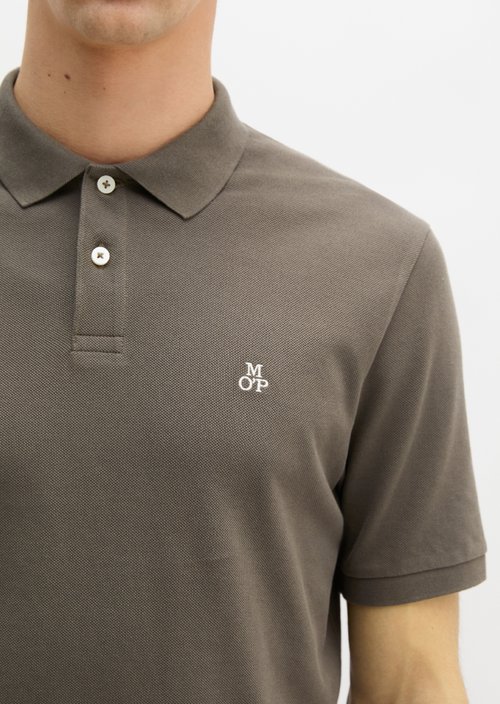 Piqué regular polo shirt — Dark Nickle