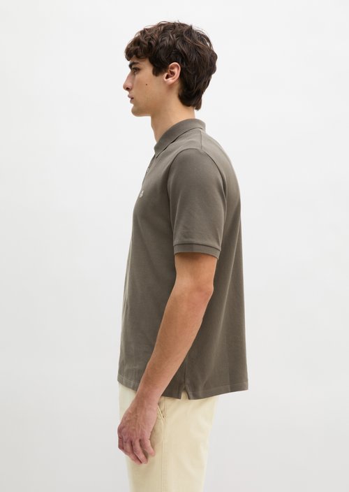 Piqué regular polo shirt — Dark Nickle