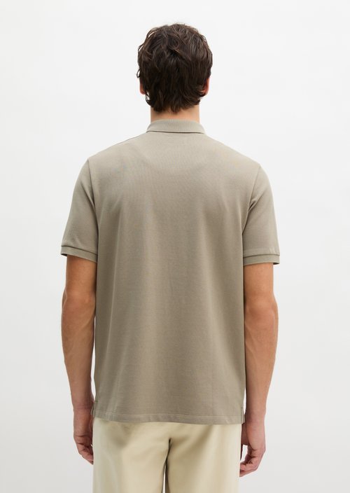Piqué regular polo shirt — Charleston Gray