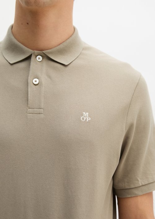 Piqué regular polo shirt — Charleston Gray