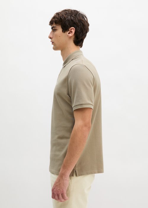 Piqué regular polo shirt — Charleston Gray