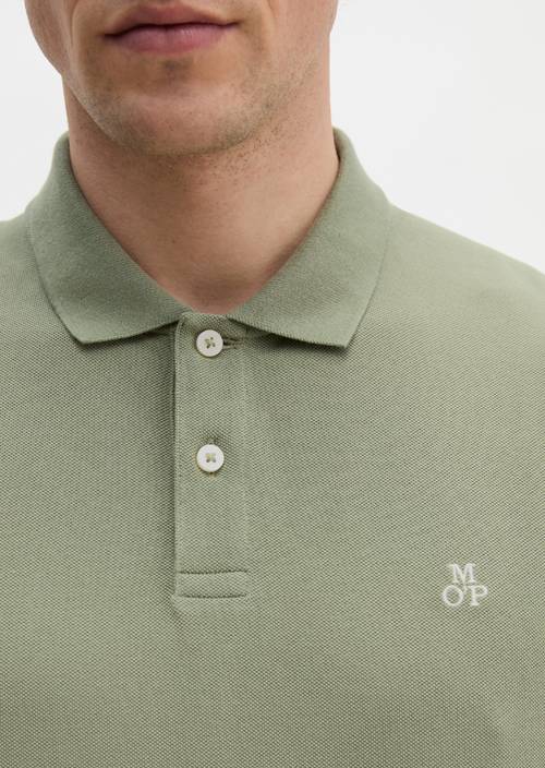 DfC Poloshirt Piqué regular Avery Fern in Detailansicht