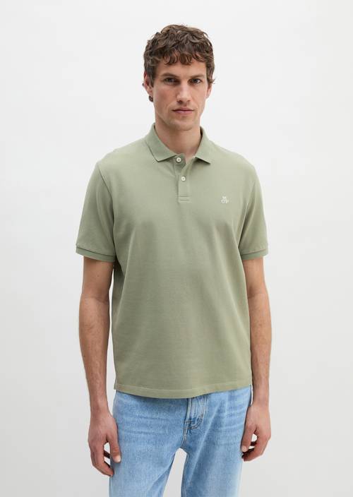 DfC Poloshirt Piqué regular Avery Fern in Frontalansicht