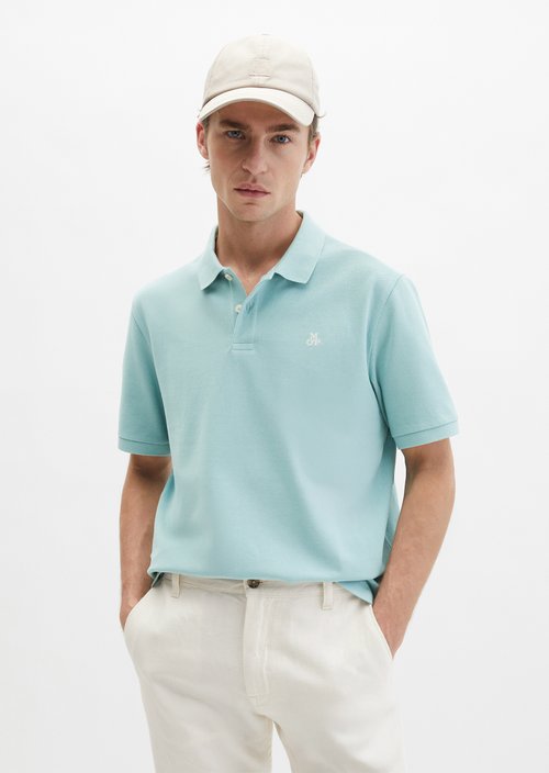 Piqué regular polo shirt — Midnight Moss