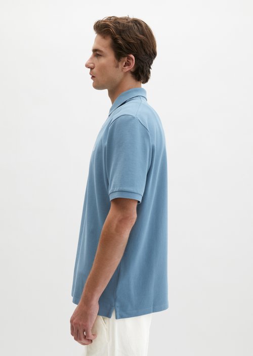 Piqué regular polo shirt — Provincial Blue