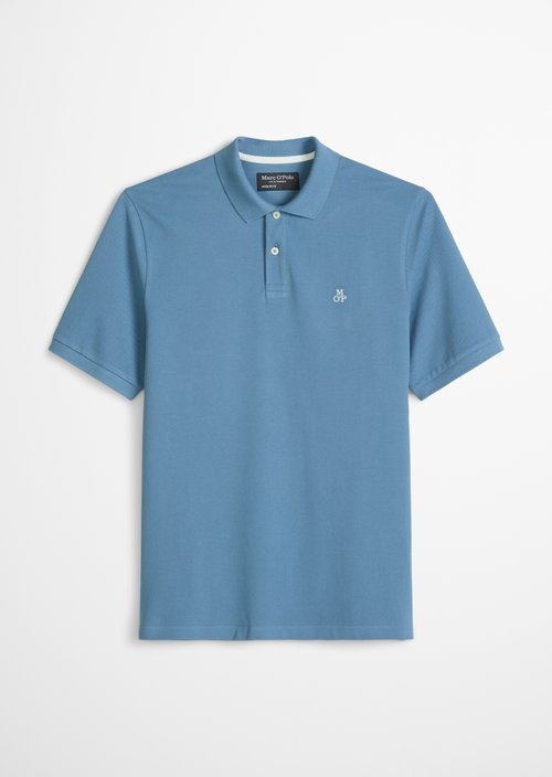 Piqué regular polo shirt — Provincial Blue