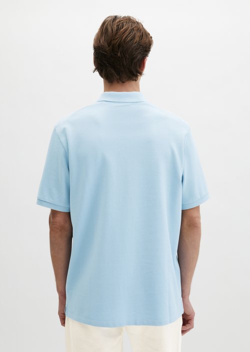 Piqué regular polo shirt — Dusted Blue