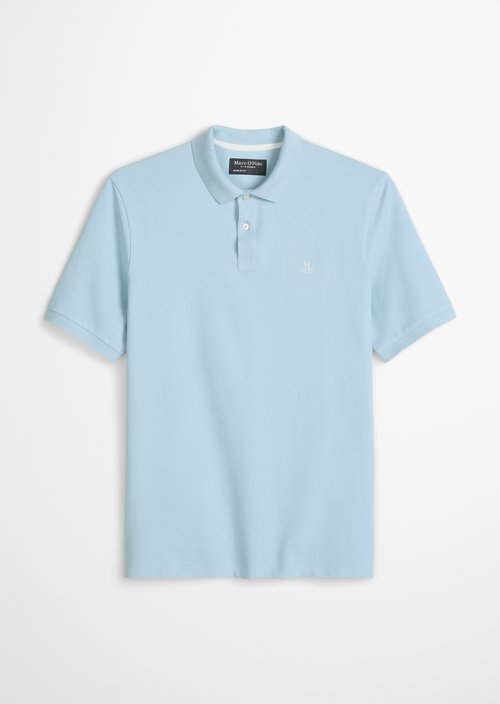 Piqué regular polo shirt — Dusted Blue