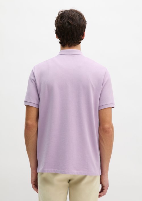 Piqué regular polo shirt — Scattered Orchid