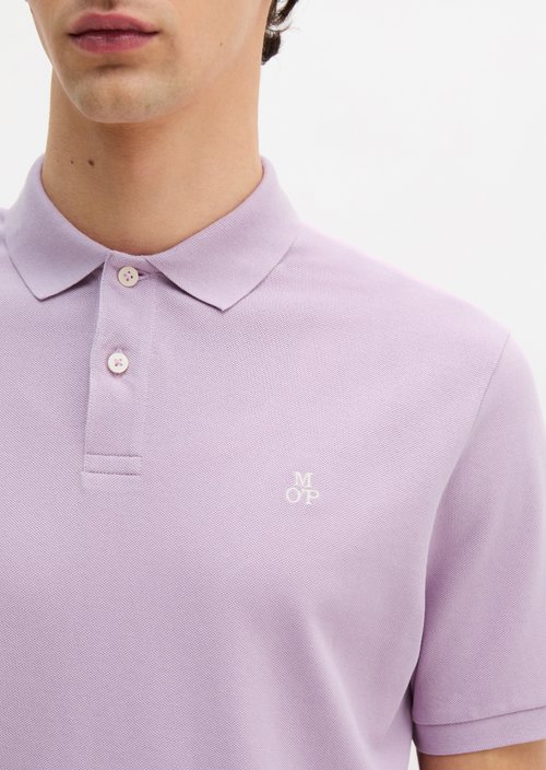 Piqué regular polo shirt — Scattered Orchid