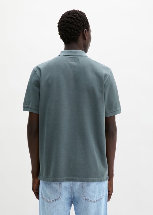 Polo shirt piqué regular garment-dyed — Skipping Stone