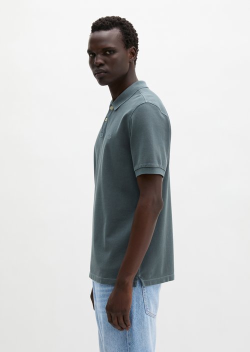 Polo shirt piqué regular garment-dyed — Skipping Stone