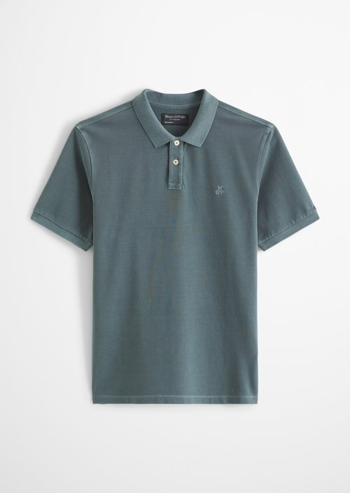 Polo shirt piqué regular garment-dyed — Skipping Stone